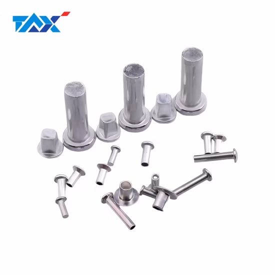 Remache sólido o tubular de acero inoxidable
