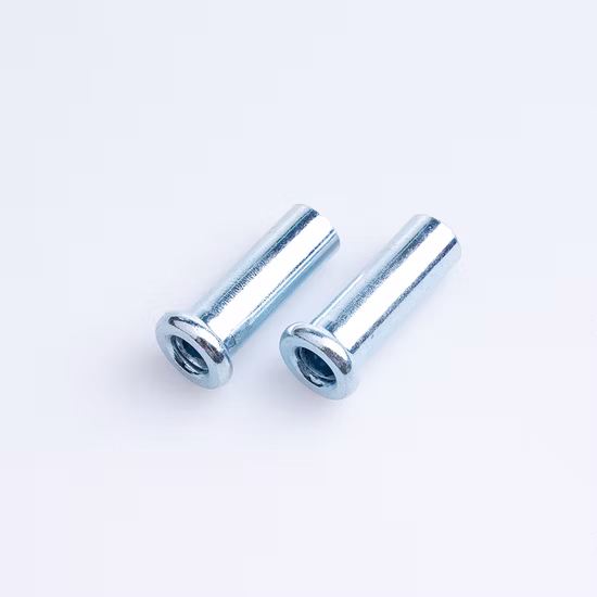 Remache galvanizado de hierro semihueco de cabeza redonda
