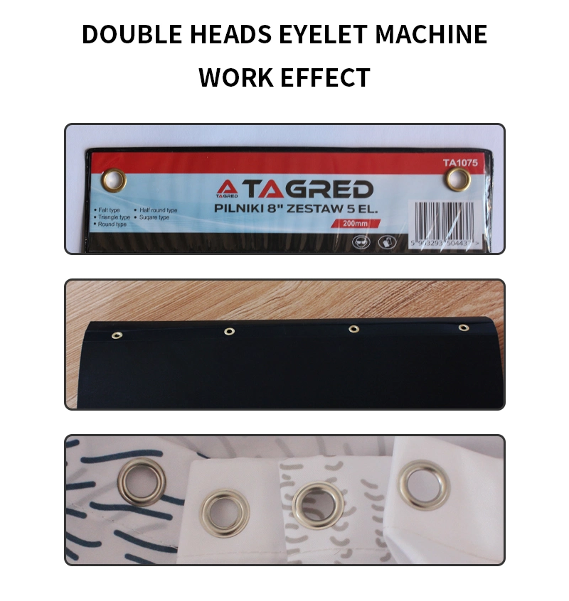 Automatic Eyelet Grommet Punching Setting Fixing Attaching Machine No Washer Version
