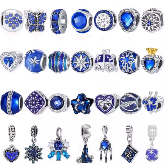 Colgantes de metal de cuentas de metal de colores Conjunto de joyas de bricolaje Accesorio de joyería de bricolaje