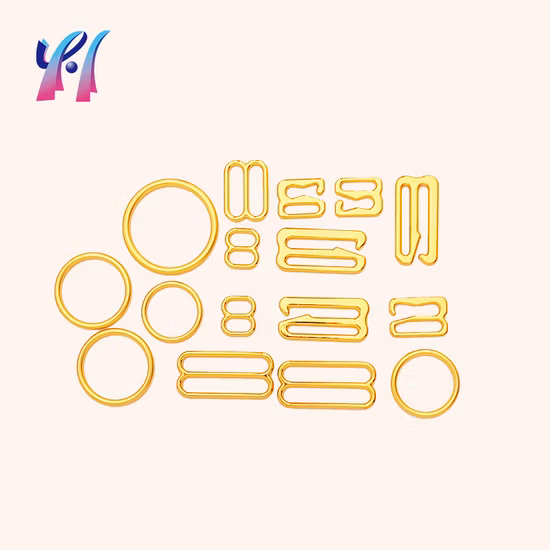 Accesorios de traje de baño de sujetador Accesorios de ajuste de correa deslizante de anillo de sujetador de aleación de zinc personalizado